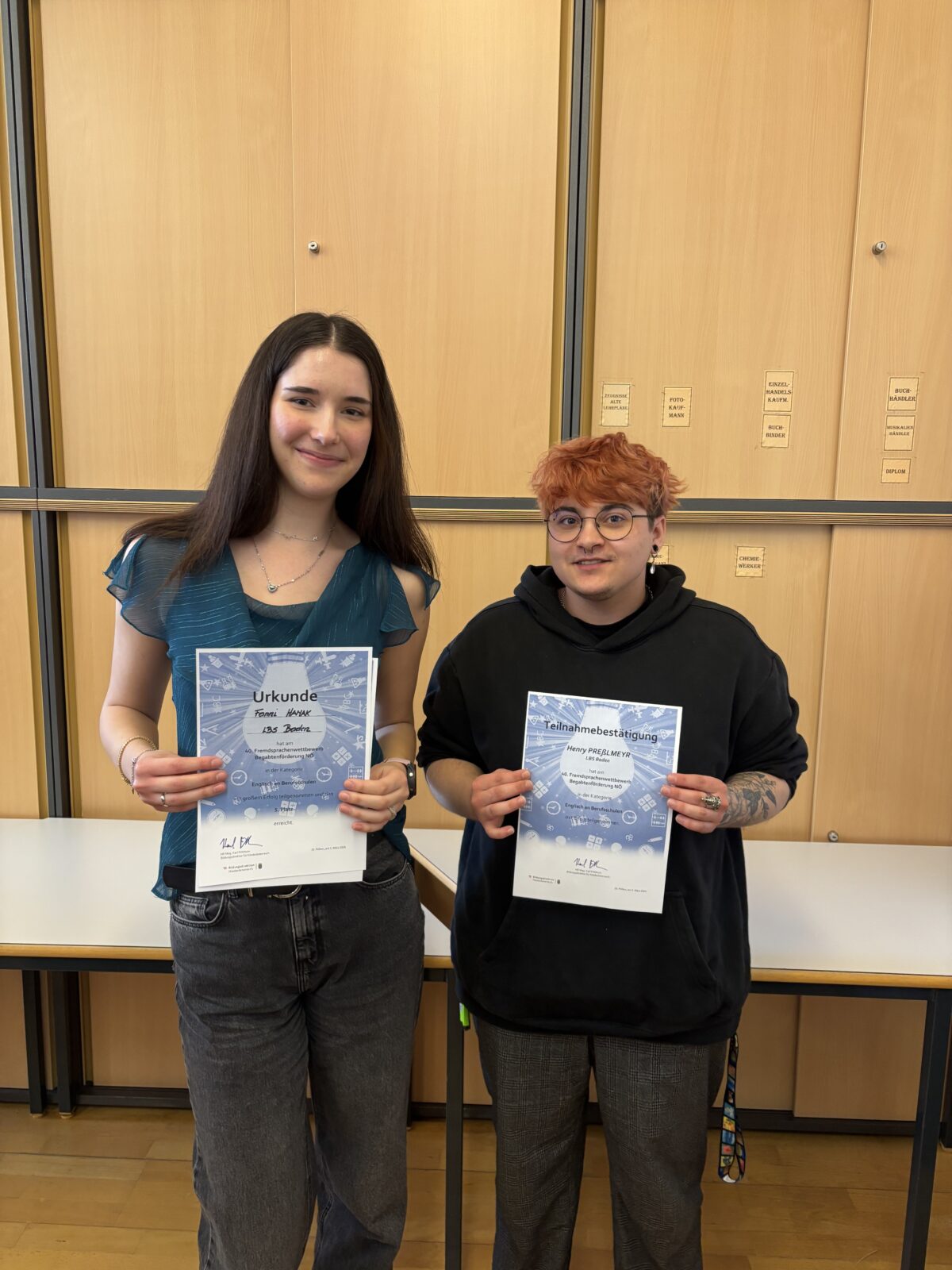 Erfolgreiche Teilnahme am Englisch-Fremdsprachenwettbewerb in St. Pölten